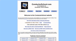 Desktop Screenshot of conductorschool.com