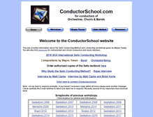 Tablet Screenshot of conductorschool.com